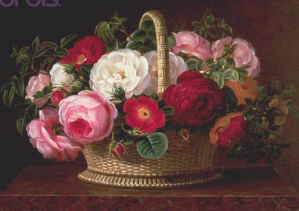 серия "корзины" - корзина.цветы.розы - оригинал