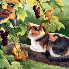 Схема вышивки «Пение птиц»