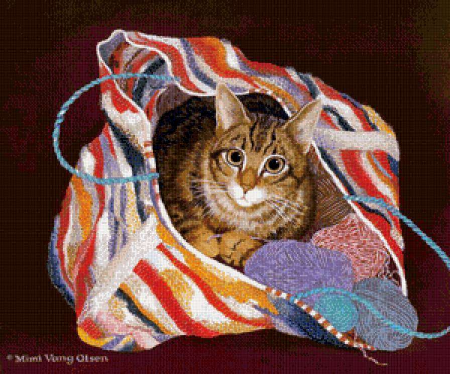 спрятался - кот, котики, коты - предпросмотр