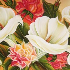 Схема вышивки «каллы»