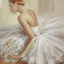 Оригинал схемы вышивки «балерина» (№839768)