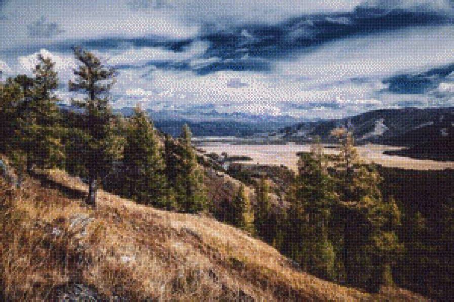 Пейзаж - луг, поле, природа, пейзаж - предпросмотр