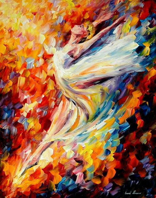 №27 худ. Леонид Афремов - живопись, картина, искусство, балерина, женщина - оригинал