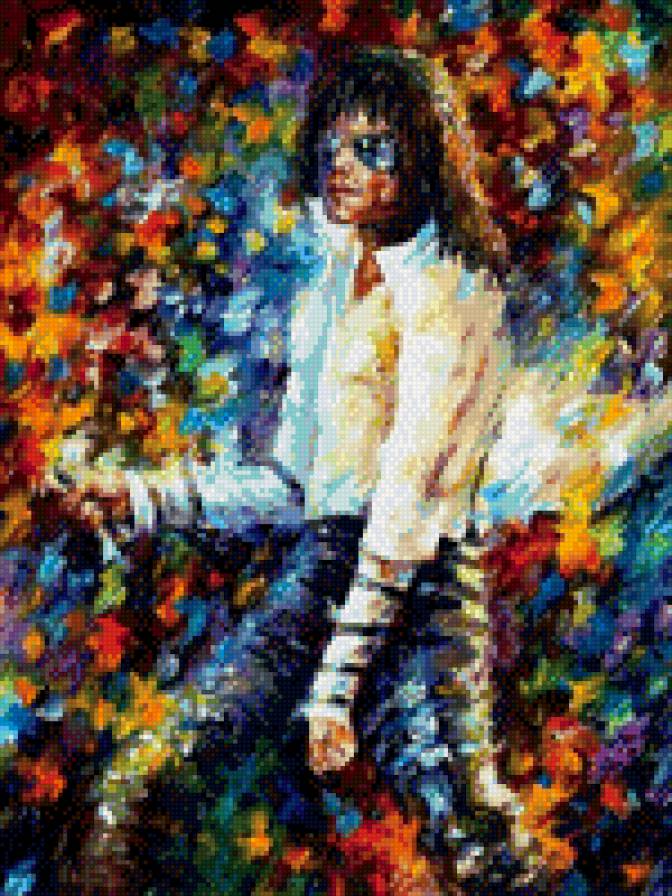 №36 худ. Леонид Афремов - картина, искусство, майкл джексон, музыка - предпросмотр