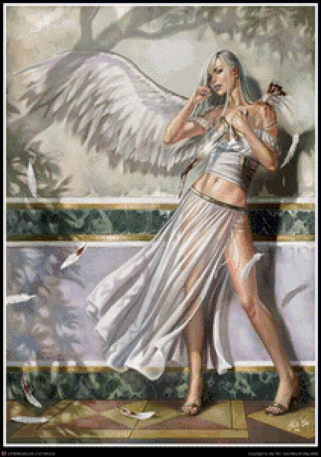 ангел - девушка, ангел - предпросмотр