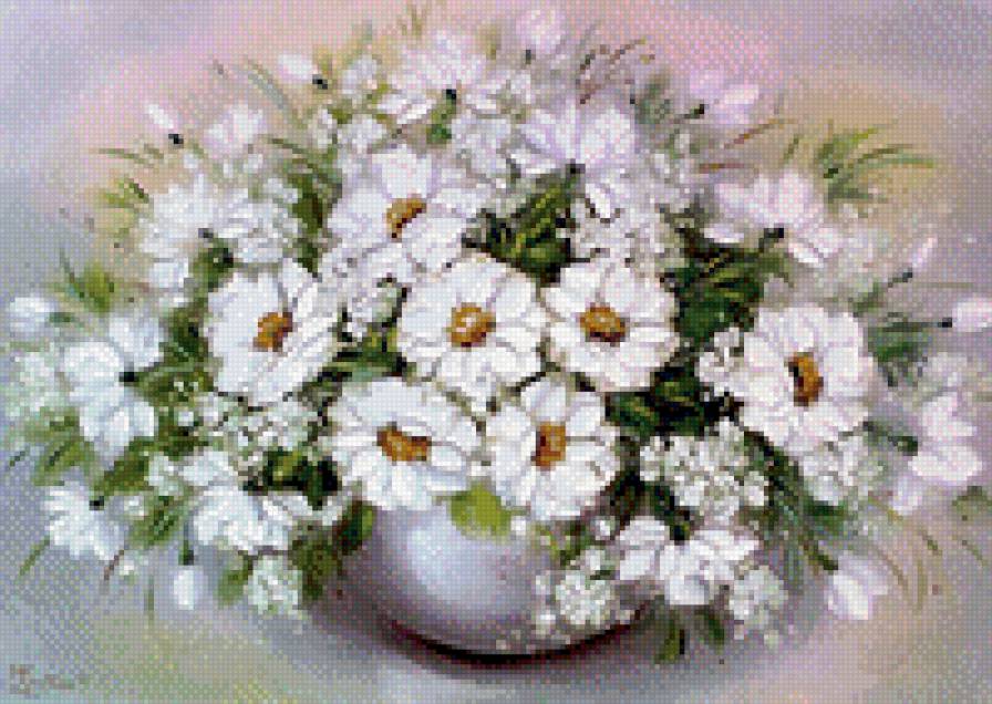 Жасмин - картина, искусство, цветы, живопись - предпросмотр