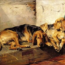 Схема вышивки «собаки»