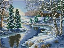 Схема вышивки «Зима»