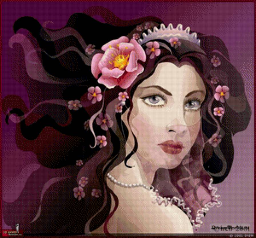 красавица - девушка, портрет - предпросмотр