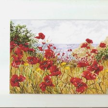 Схема вышивки «маки»