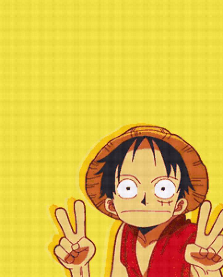 Луффи(30 цв) - монки д. луффи, one piece - предпросмотр