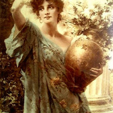 Схема вышивки «девушка с кувшином»