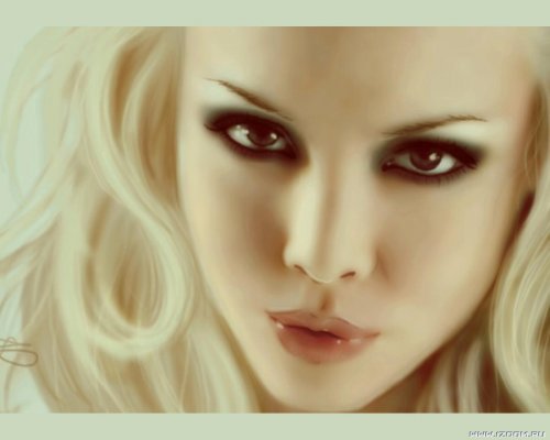 блонда - портрет, девушка - оригинал