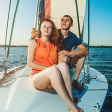 Схема вышивки «яхта»