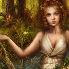 Схема вышивки «русалка»