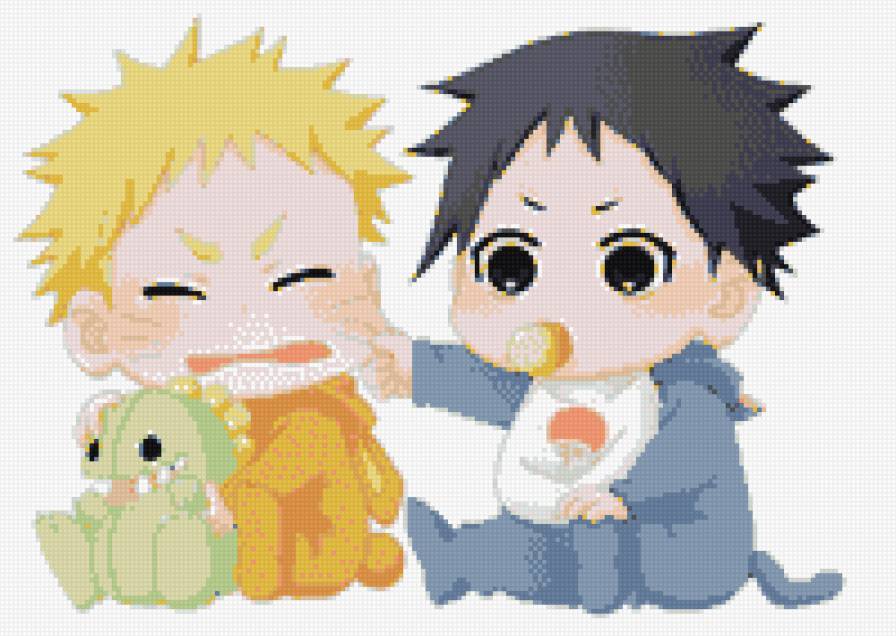 Нару\Сасу - аниме, наруто, кавай - предпросмотр