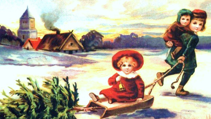 рождество - дети, праздник - оригинал