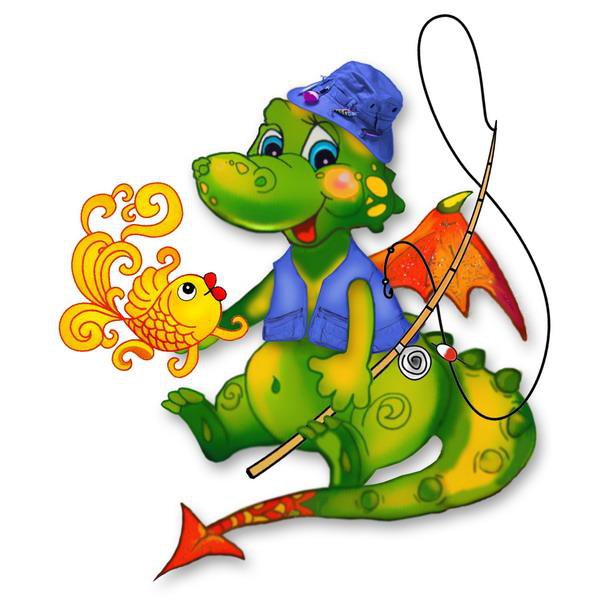 дракоша с рыькой - оригинал