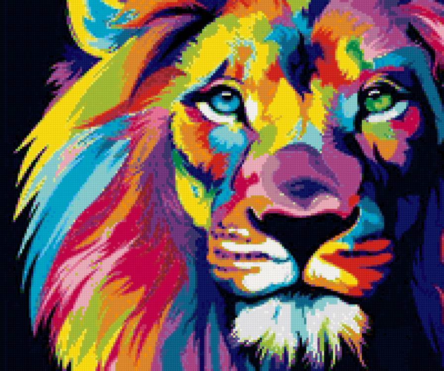 сказочный лев - животное, сказочное, лев - предпросмотр