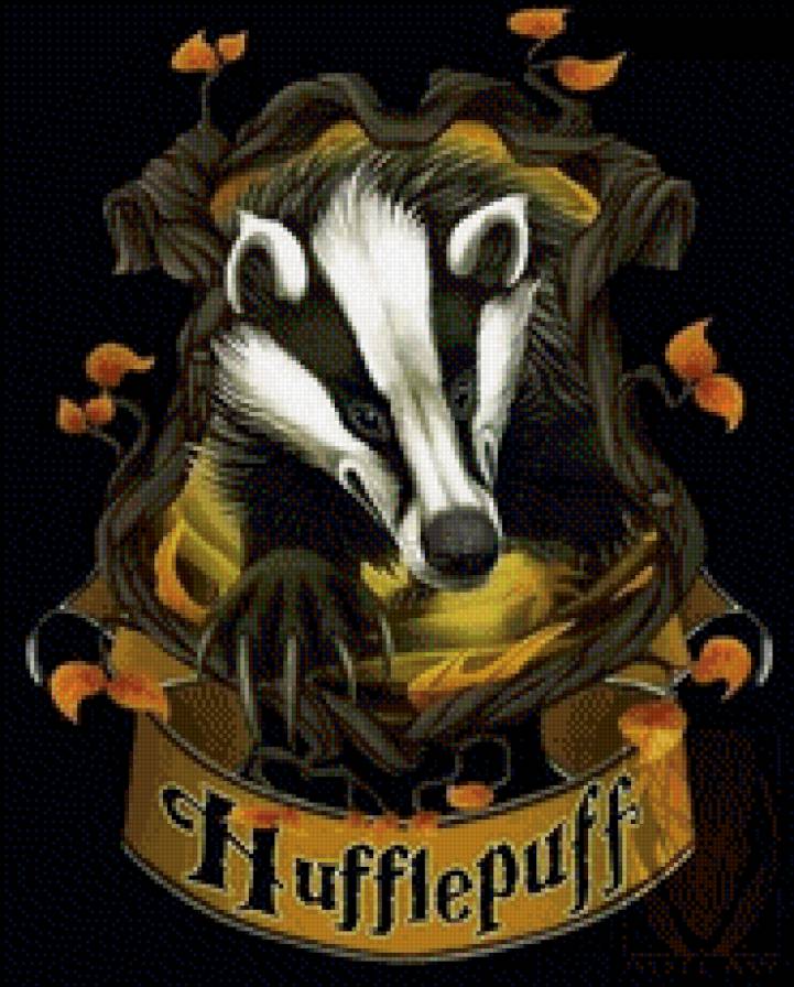 Пуффендуй - хогвартс, барсук, гарри поттер, пуффендуй, герб - предпросмотр
