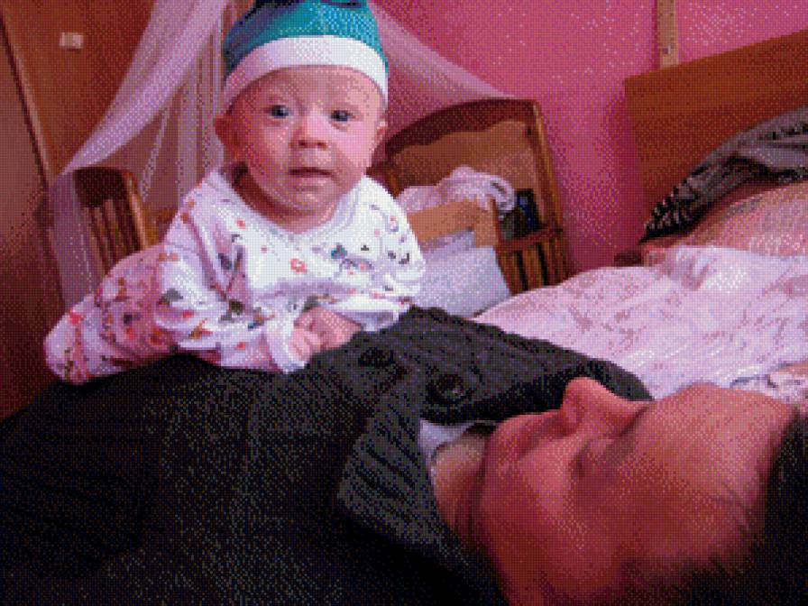 малыш и папа - дети - предпросмотр