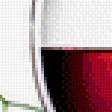 Предпросмотр схемы вышивки «бокал с виноградом» (№846034)