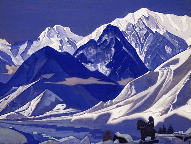 долина кулу - рерих, вышитые картины - оригинал