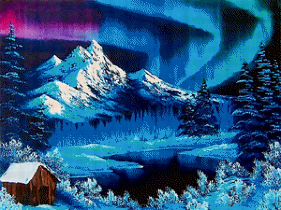 Пейзаж - гори, краса, зима, пейзаж, природа - предпросмотр