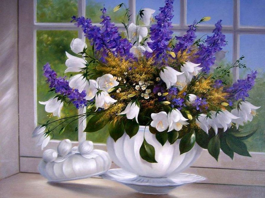 №847095 - натюрморт, букет, цветы - оригинал