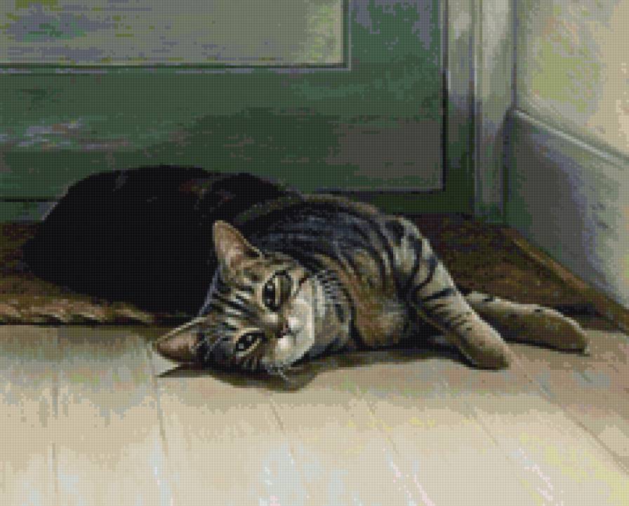 Кот отдыхает - животные, кот, кошка - предпросмотр