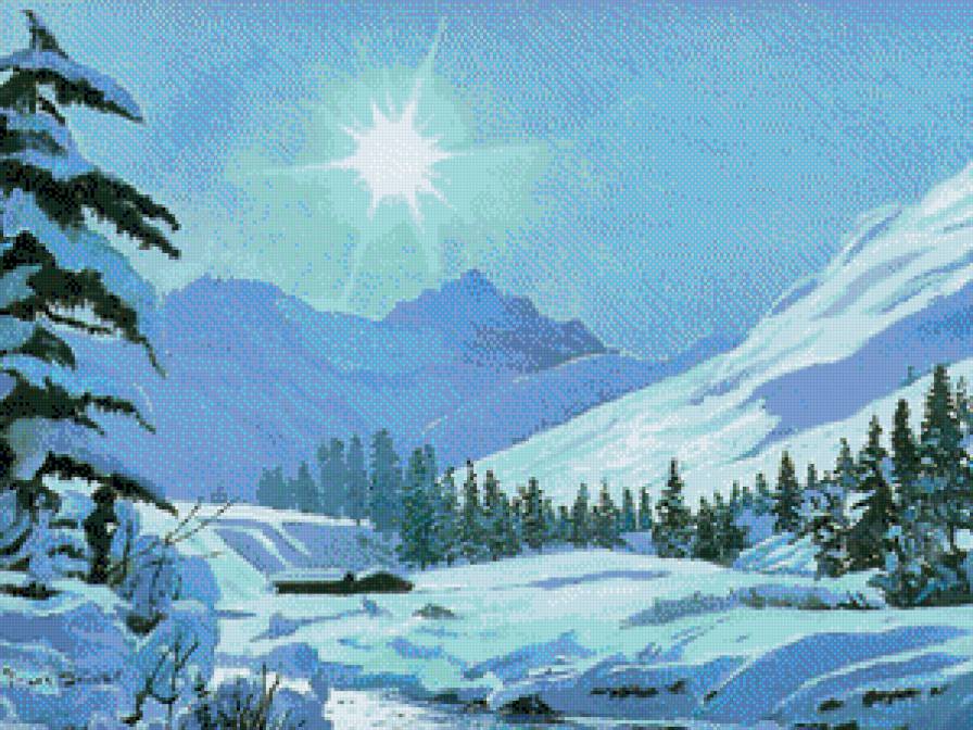 Пейзаж 4 - пейзаж, краса, гори, природа, зима - предпросмотр