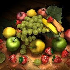 Схема вышивки «Фрукти»