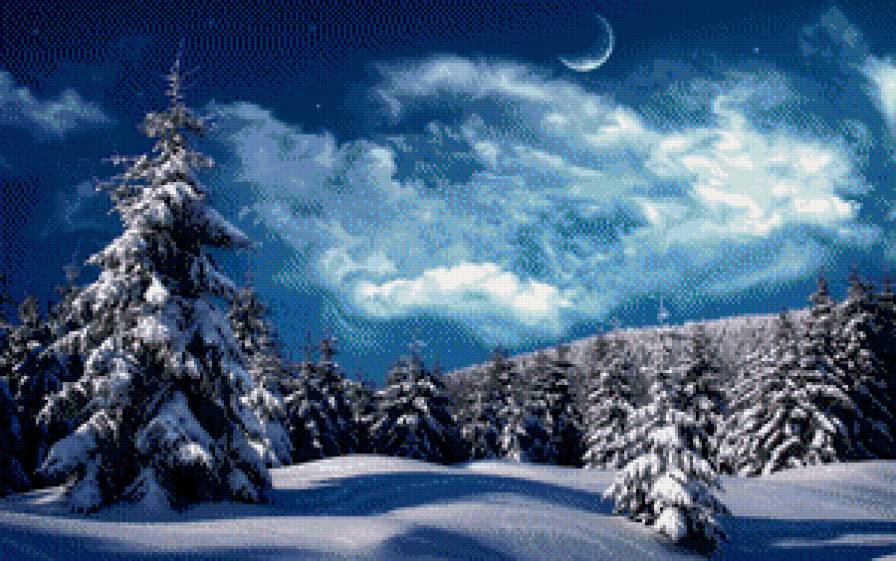 Зимовий ліс - предпросмотр