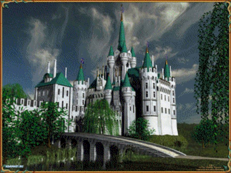 Замок - замок, будівлі, природа, міста, пейзаж, краса, архітектура - предпросмотр