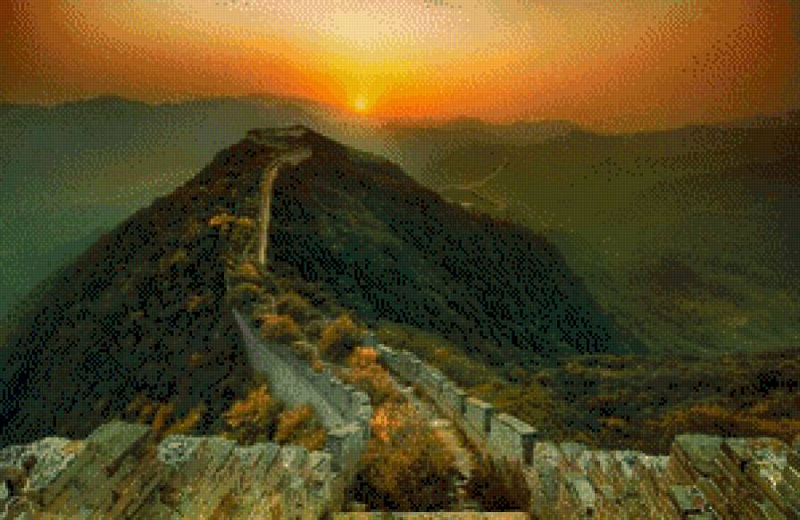 закат - ліс, літо, природа, дерева - предпросмотр