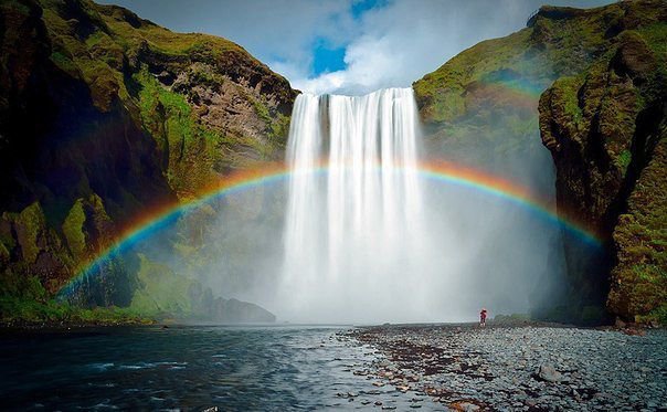 водоспад - гори, вода, природа - оригинал