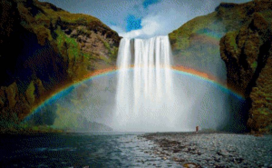 водоспад - природа, вода, гори - предпросмотр