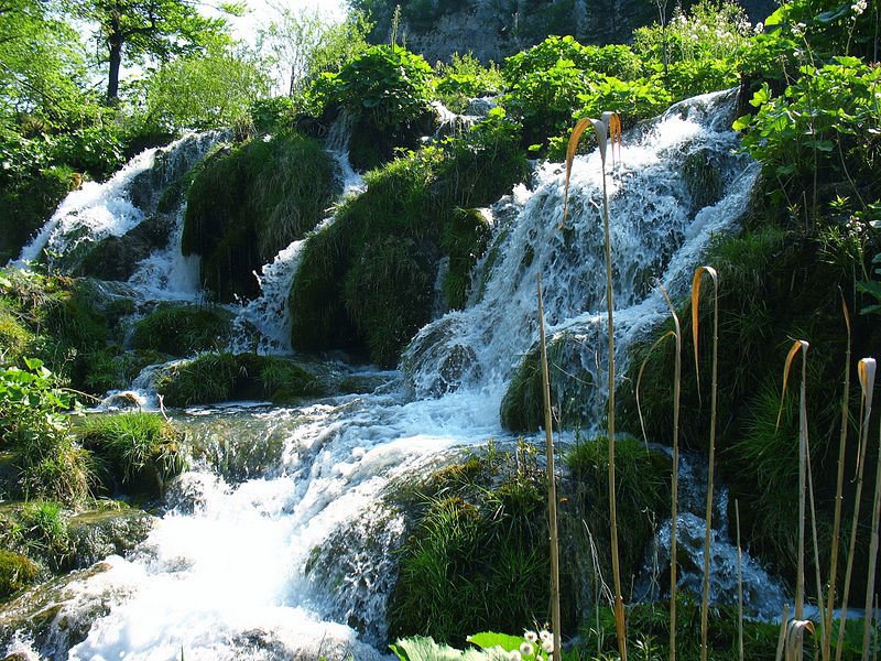 водоспад - природа, вода, гори, літо - оригинал