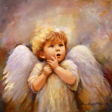 Схема вышивки «ангел»