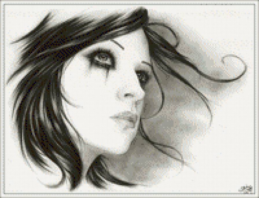 дівчина - почуття, красуння, сльози - предпросмотр