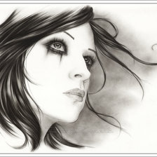 Схема вышивки «дівчина»