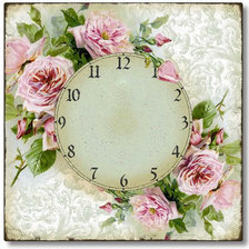 Схема вышивки «часы розы»