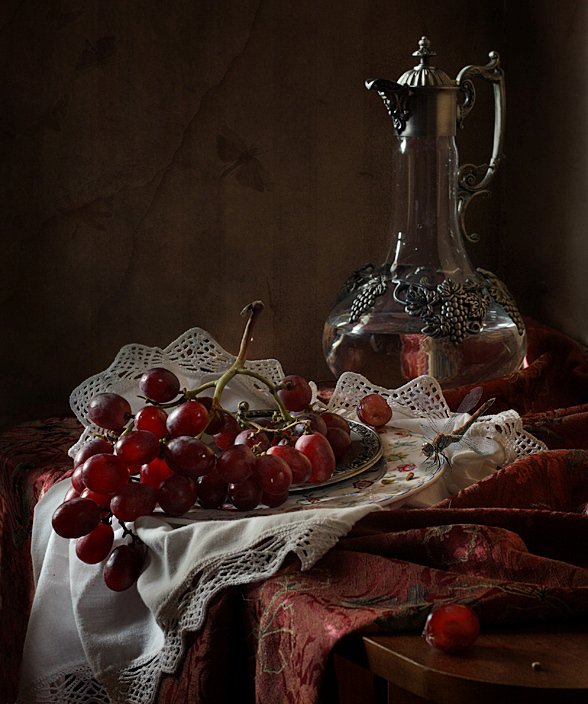 натюрморт с вином - оригинал