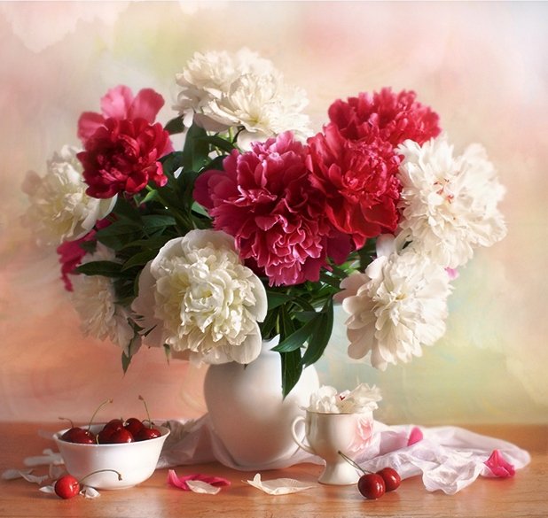 букет пионов - оригинал