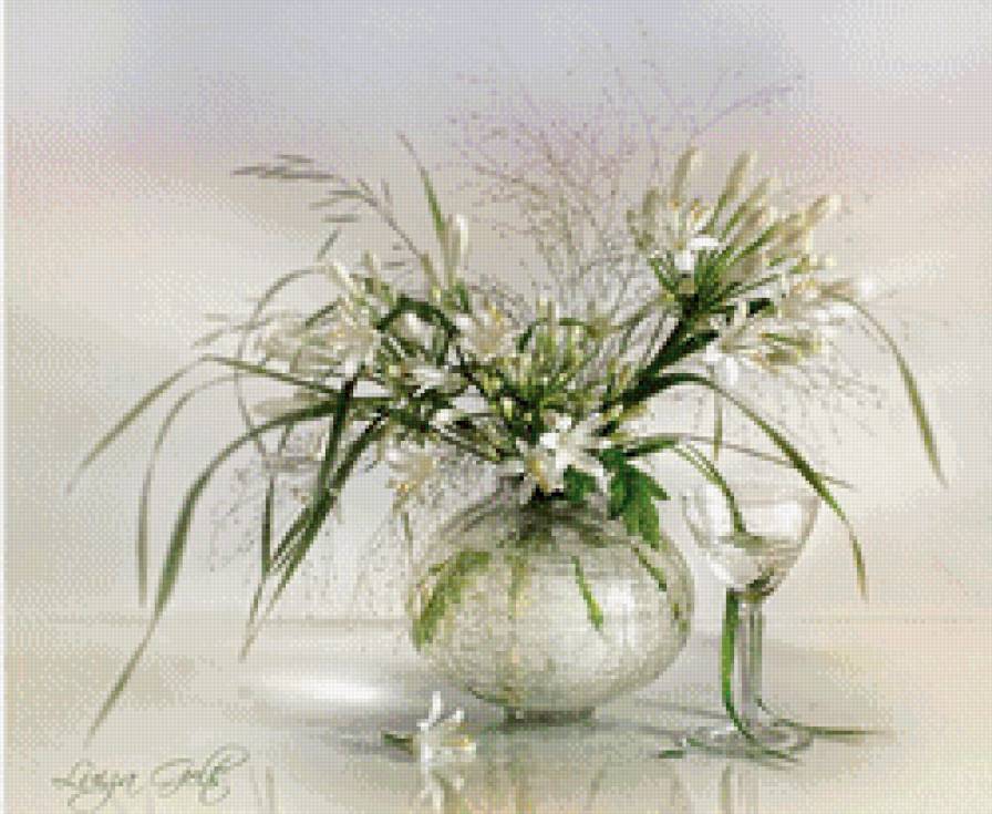 маленькие белые цветочки - предпросмотр