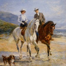 Схема вышивки «Конная прогулка»