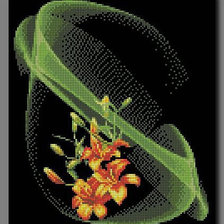 Оригинал схемы вышивки «лилии» (№850070)