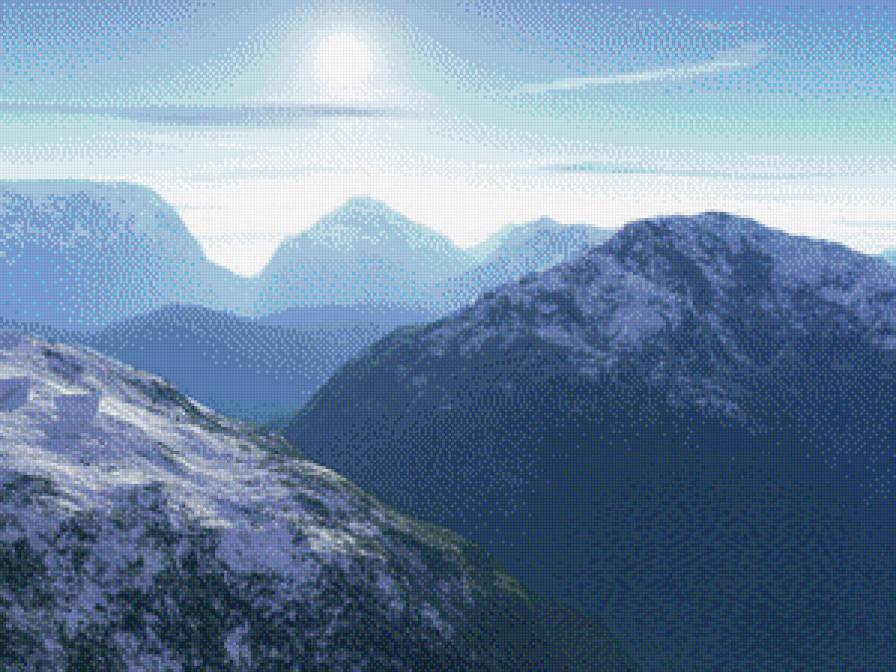 Пейзаж 22 - природа, зима, краса, пейзаж, гори - предпросмотр