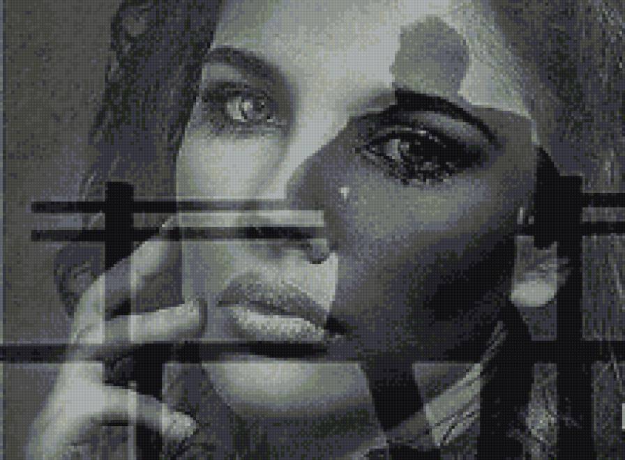 Пара - монохром, люди - предпросмотр