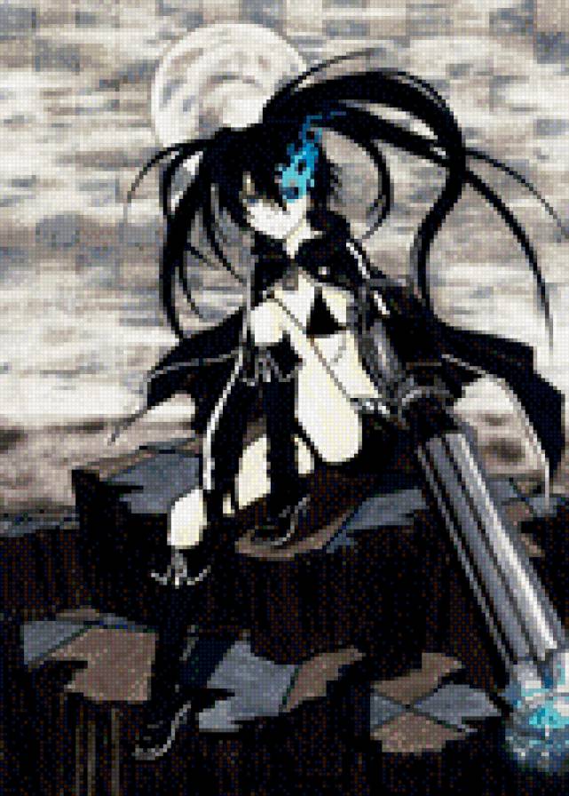 Black rock shooter - #аниме #фанарт - предпросмотр